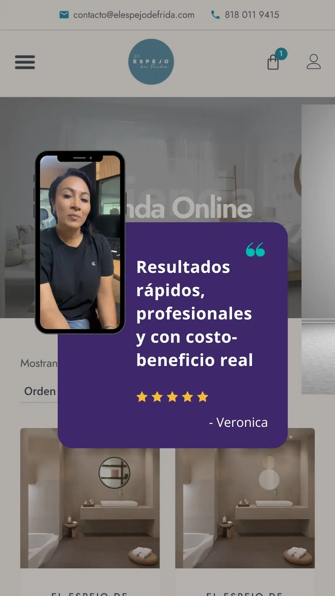 portada Reels Veronica de el espejo de Frida